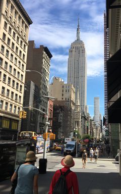 The Empire State Building in New York City, NY